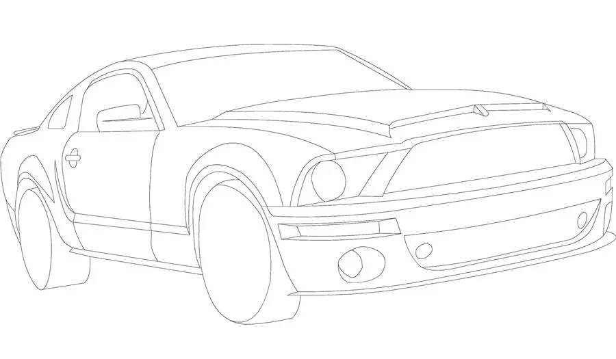 Coloring pages: Ford, printable for kids & adults, free