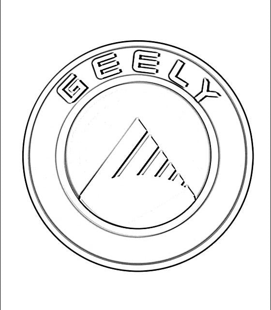 Dibujos para colorear: Geely – logotipo