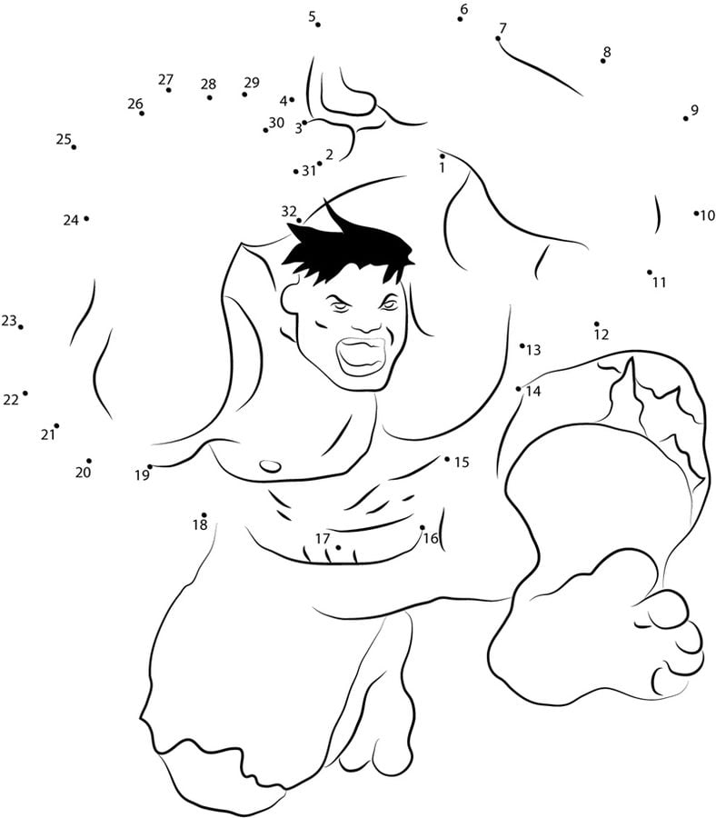 Unir puntos: Hulk 1