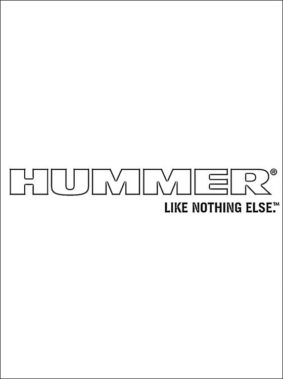 Coloring pages: Hummer - logo
