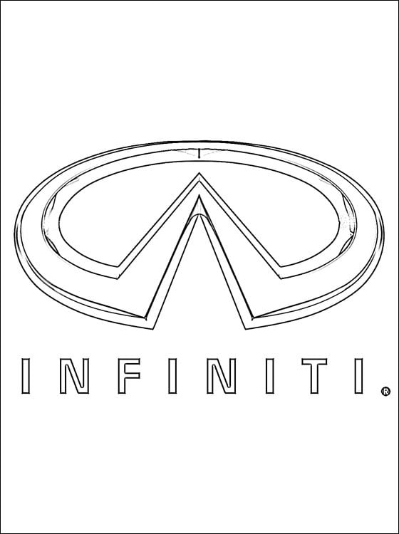 Coloring pages: Infiniti - Logo