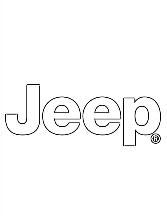  Dibujos para colorear  Jeep