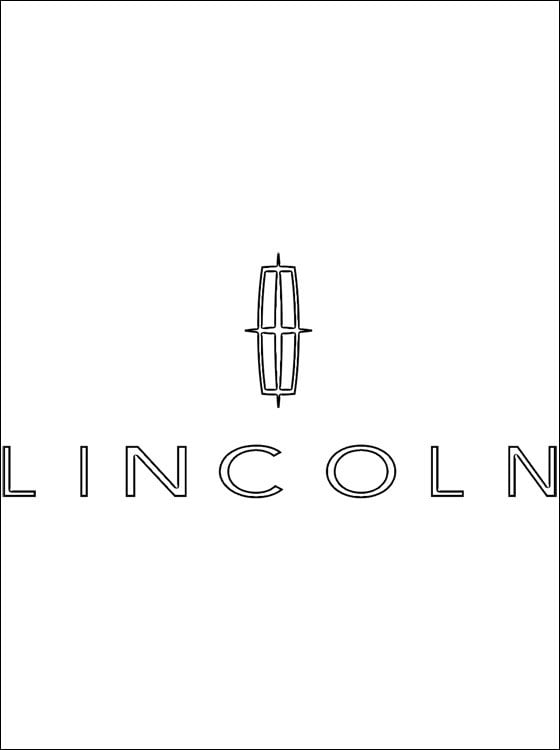 Dibujos para colorear: Lincoln - logotipo 1