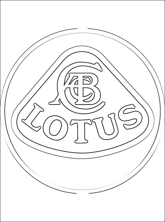 Dibujos para colorear: Lotus – logotipo