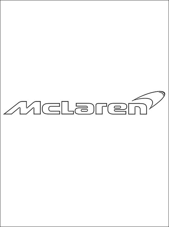Dibujos para colorear: McLaren - logotipo