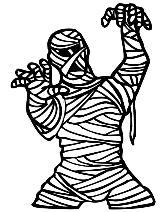 Coloring pages: Mummy