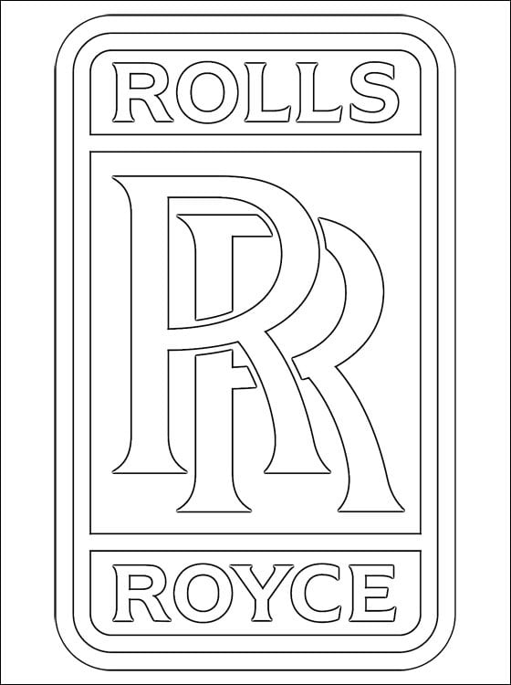 Coloriages: Rolls Royce - logotype