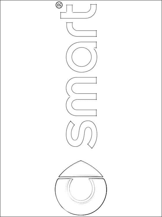 Ausmalbilder: Smart - logo