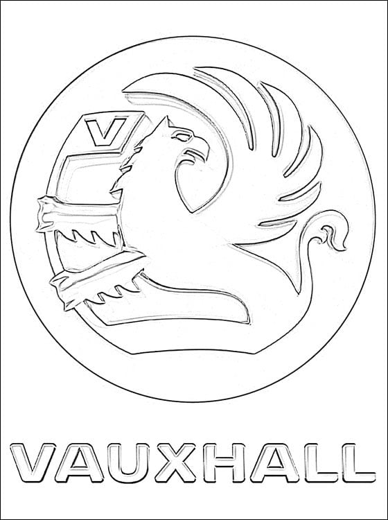 Ausmalbilder: Vauxhall - logo