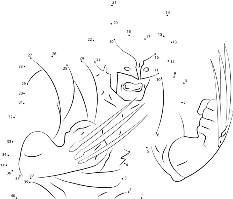 Unir puntos: Wolverine 1