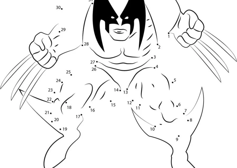 Unir puntos: Wolverine