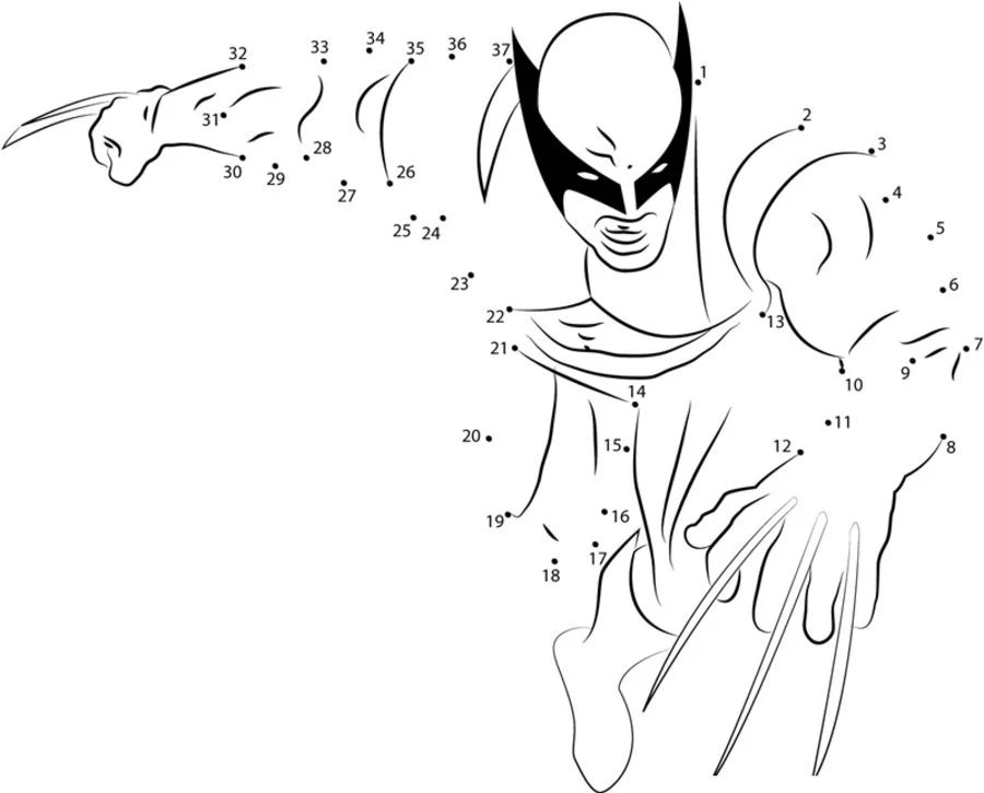 Unir puntos: Wolverine 6