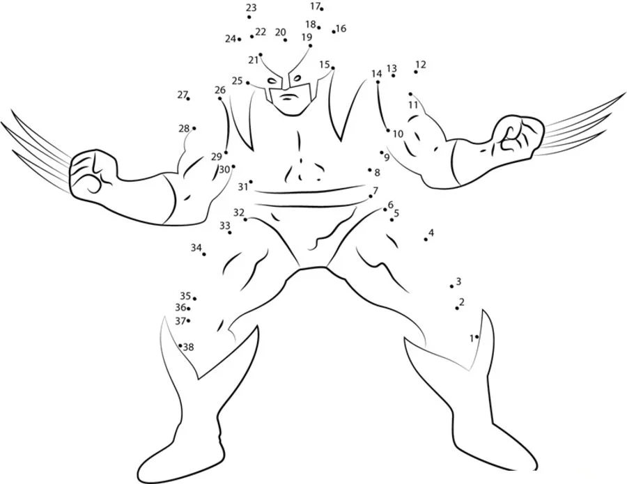 Unir puntos: Wolverine 7