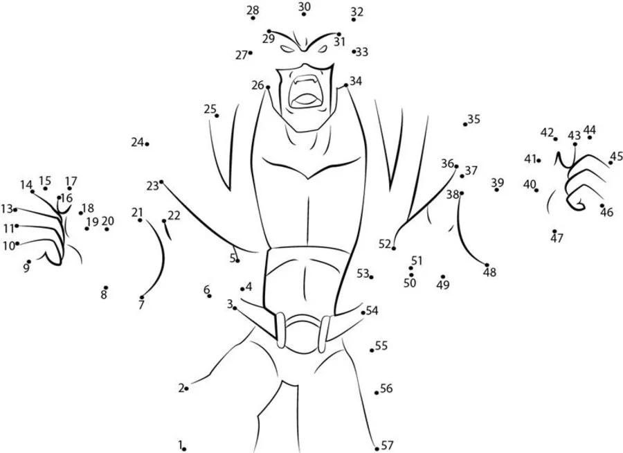 Unir puntos: Wolverine 9