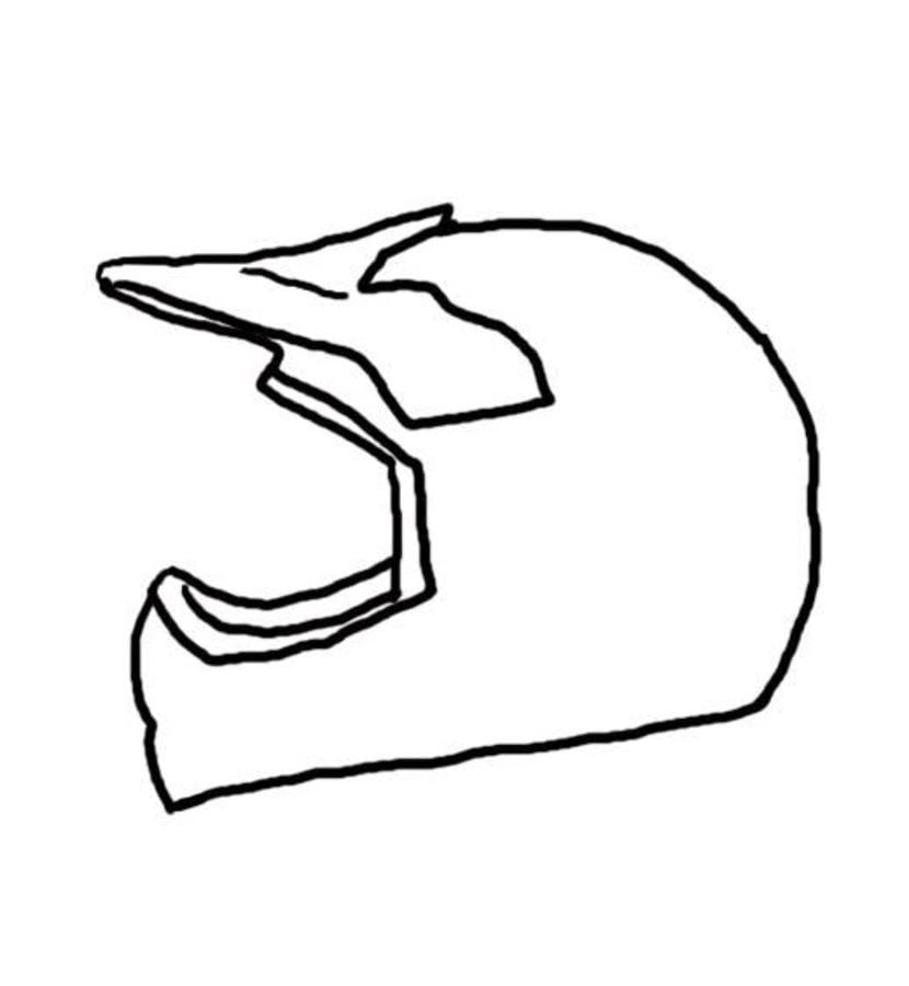 Coloring pages: Motorcycle Helmet