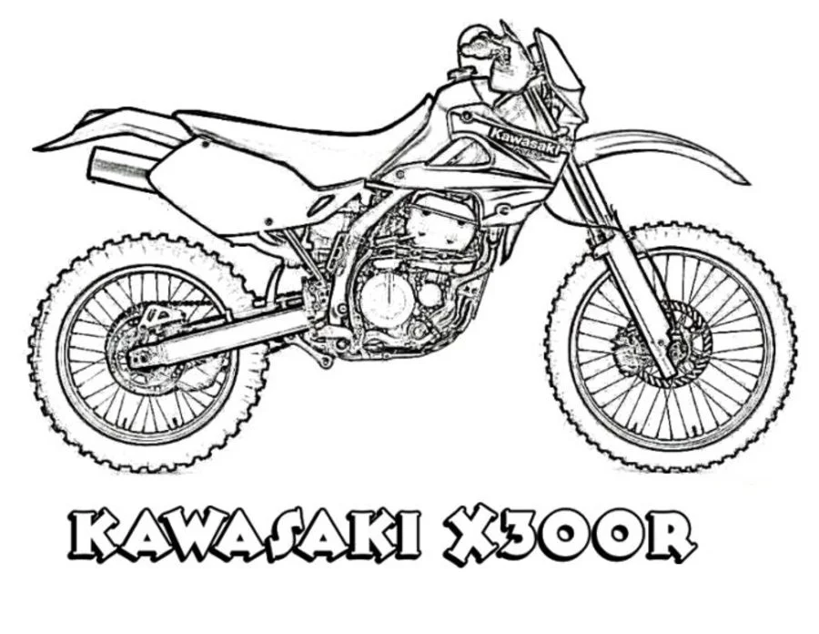 Dibujos para colorear: Kawasaki 9