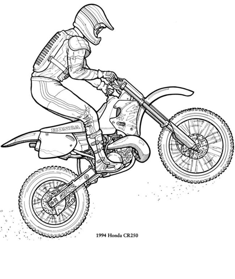 crossmotor kleurplaat ausmalbild suzuki motocross