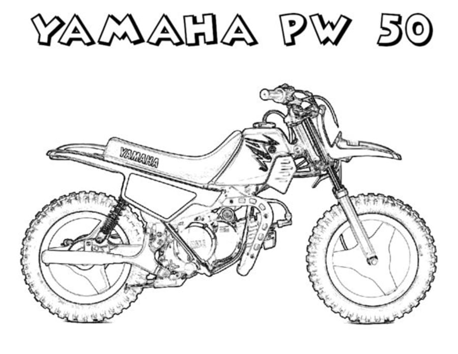 Coloring pages: Motocross