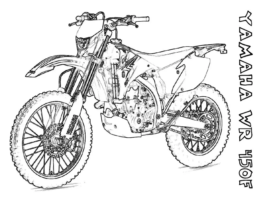 Ausmalbilder: Yamaha 1