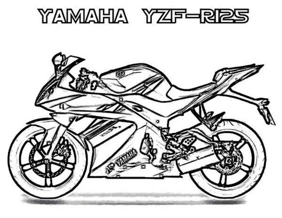 Ausmalbilder: Yamaha 2
