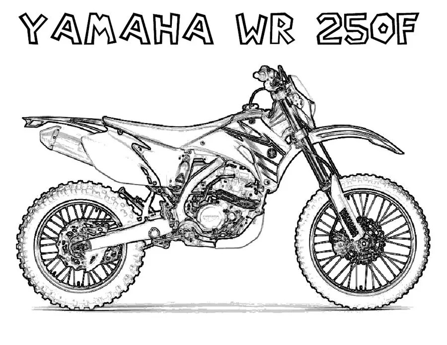 Ausmalbilder: Yamaha 4