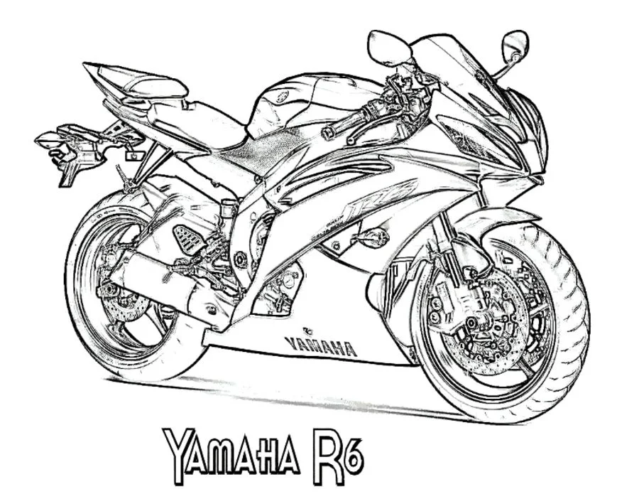 Ausmalbilder: Yamaha 8