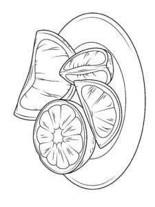 Coloring pages: Citrus, printable for kids &amp; adults, free to download