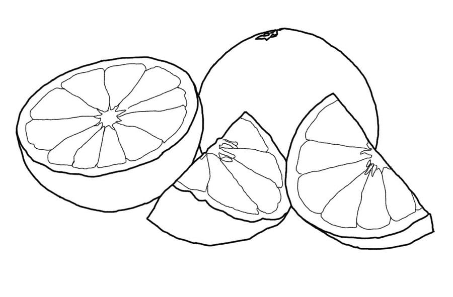 Dibujos para colorear: Árbol del pomelo