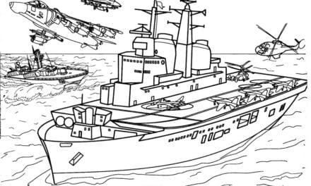 Coloring pages: Warship