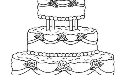 Coloring pages: Wedding Cake