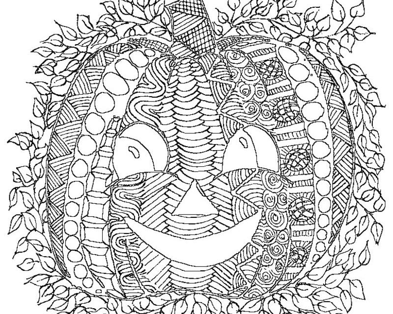 Coloring pages for adults: Halloween