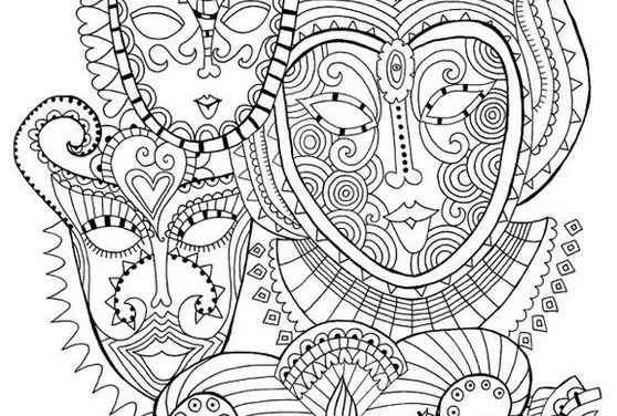 Coloring pages for adults: Carnival