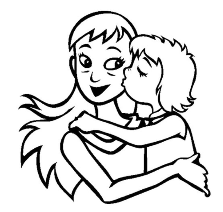 Coloring pages: Kiss, printable for kids & adults, free to download