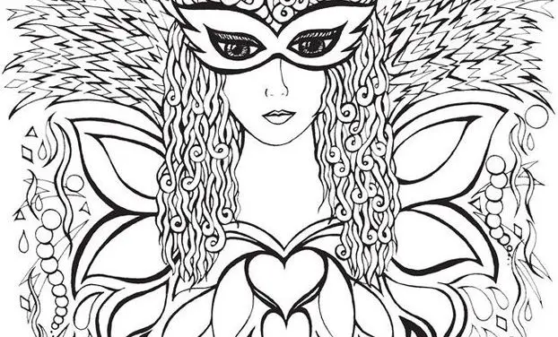 Coloring pages for adults: People