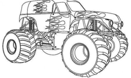Coloring pages: Monster truck