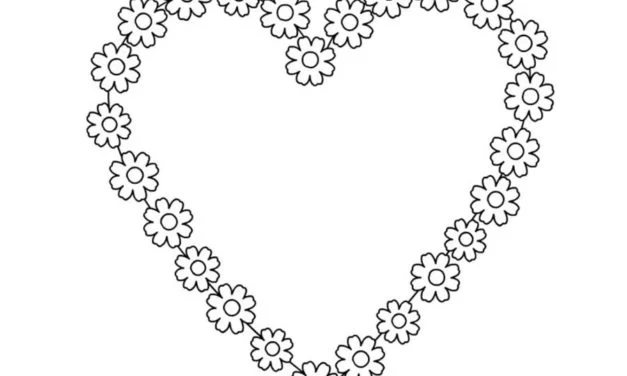 Coloring pages: Mother’s day heart