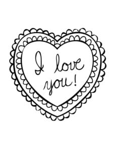 Coloring pages: Mother's day heart, printable for kids &amp; adults, free ...