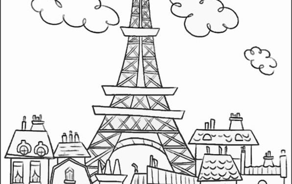 Disegni da colorare per adulti: Parigi