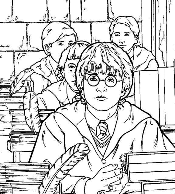 Ausmalbilder für erwachsene: Harry Potter