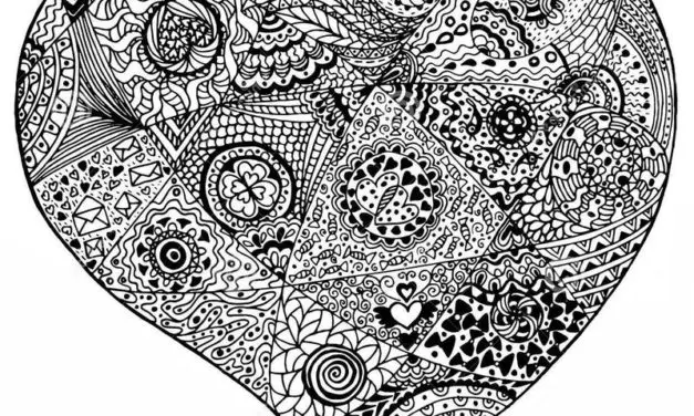 Coloring pages for adults: Heart