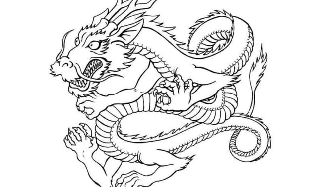 Dibujos para colorear para adultos: Dragones