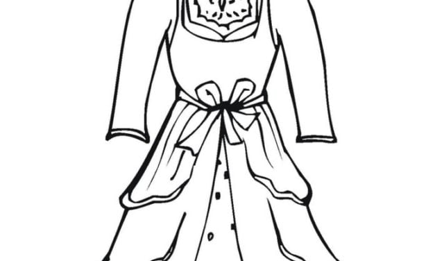 Coloriages: Robe de mariée