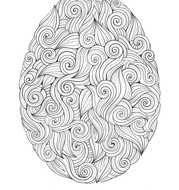 Coloring pages for adults: Easter