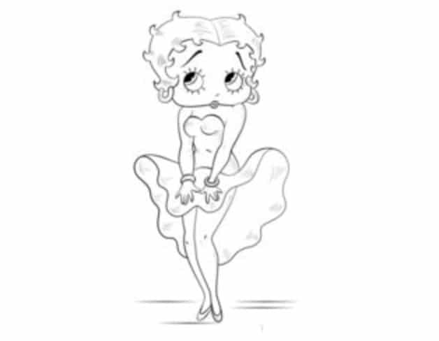 How to draw: Betty Boop