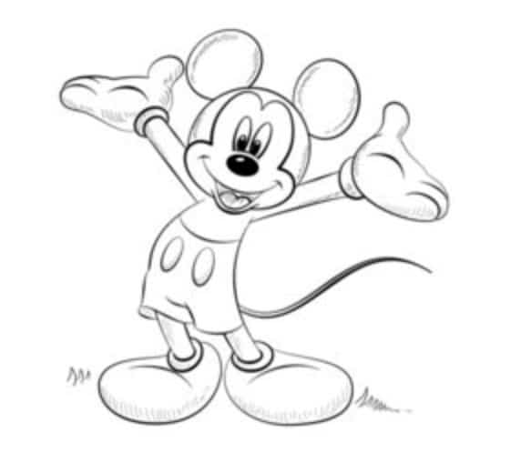 Zeichnen Tutorial: Micky Maus