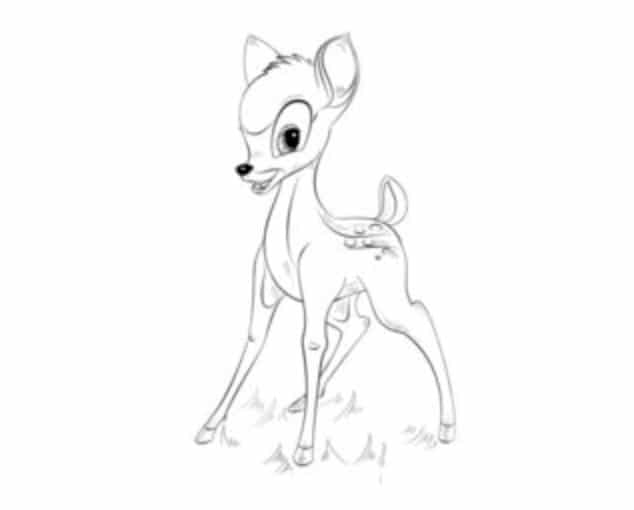 Tutorial de dibujo: Bambi