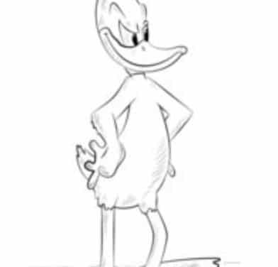 How to draw: Daffy Duck