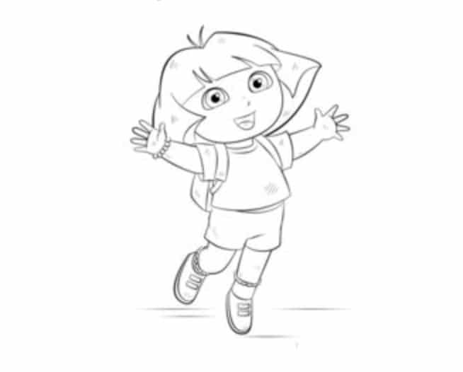 Tutorial de dibujo: Dora, la exploradora