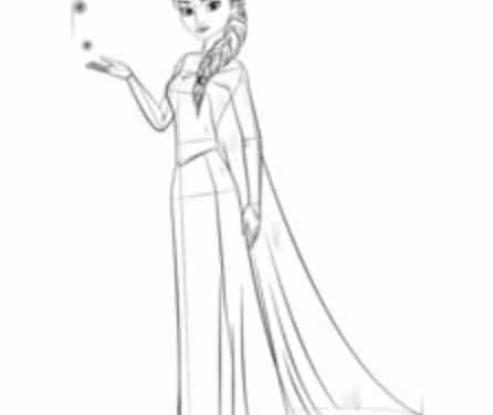 How to draw: Frozen: Elsa