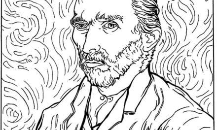 Coloring pages for adults: Vincent van Gogh